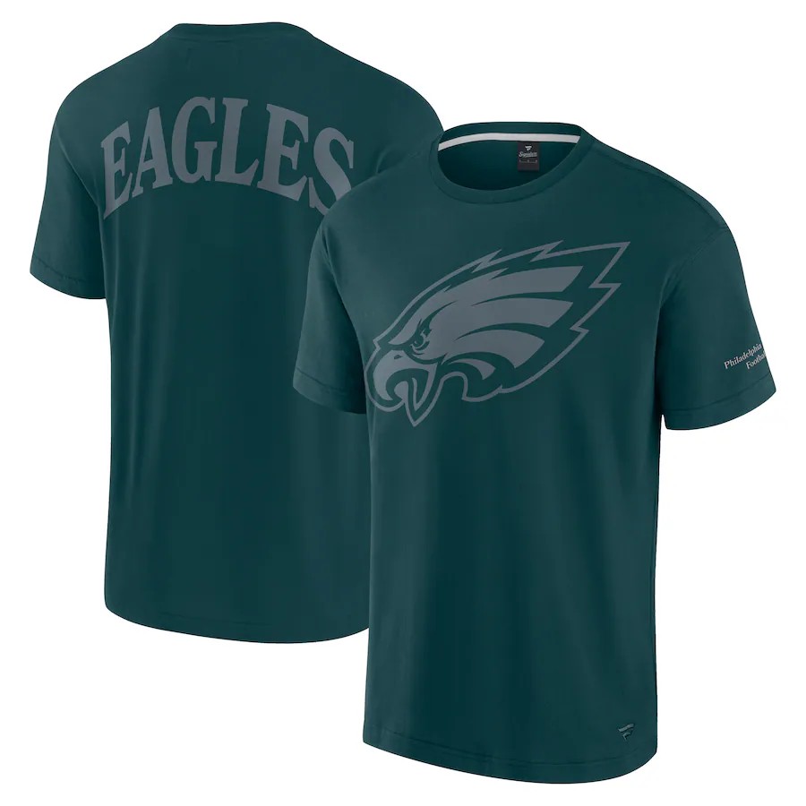 Men green philadelphia green 20241213 NFL T shirt